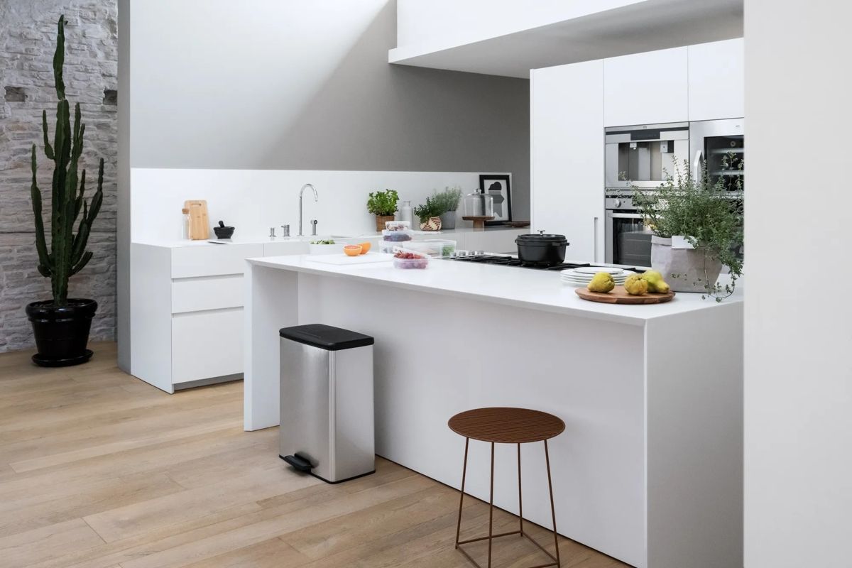 Decobin Prullenbak 65L - Zilver