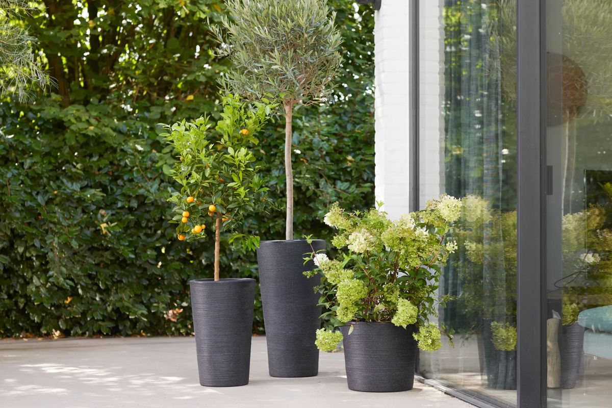 Varese Medium Planter 35cm Set of 2 - Granite