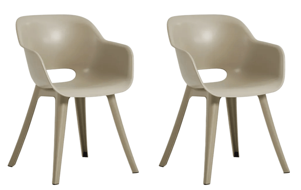 Akola Kuipstoel - set van 2 - 55x56x80cm - Salie Groen