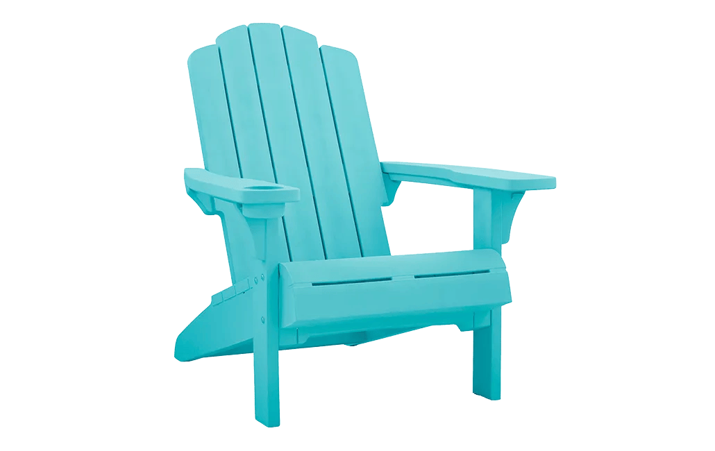 Kiawah Resin Plastic Adirondack Chair - Teal - Keter US
