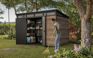 Signature Walnut Brown Large Storage Shed - 11x7 Shed - Keter US