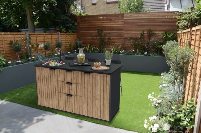 Compact Outdoor Kitchen - 72,1x167,9x94 cm  - Venetian Grijs