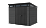 Cortina Graphite Large Storage Shed - 9x7 Shed - Keter US