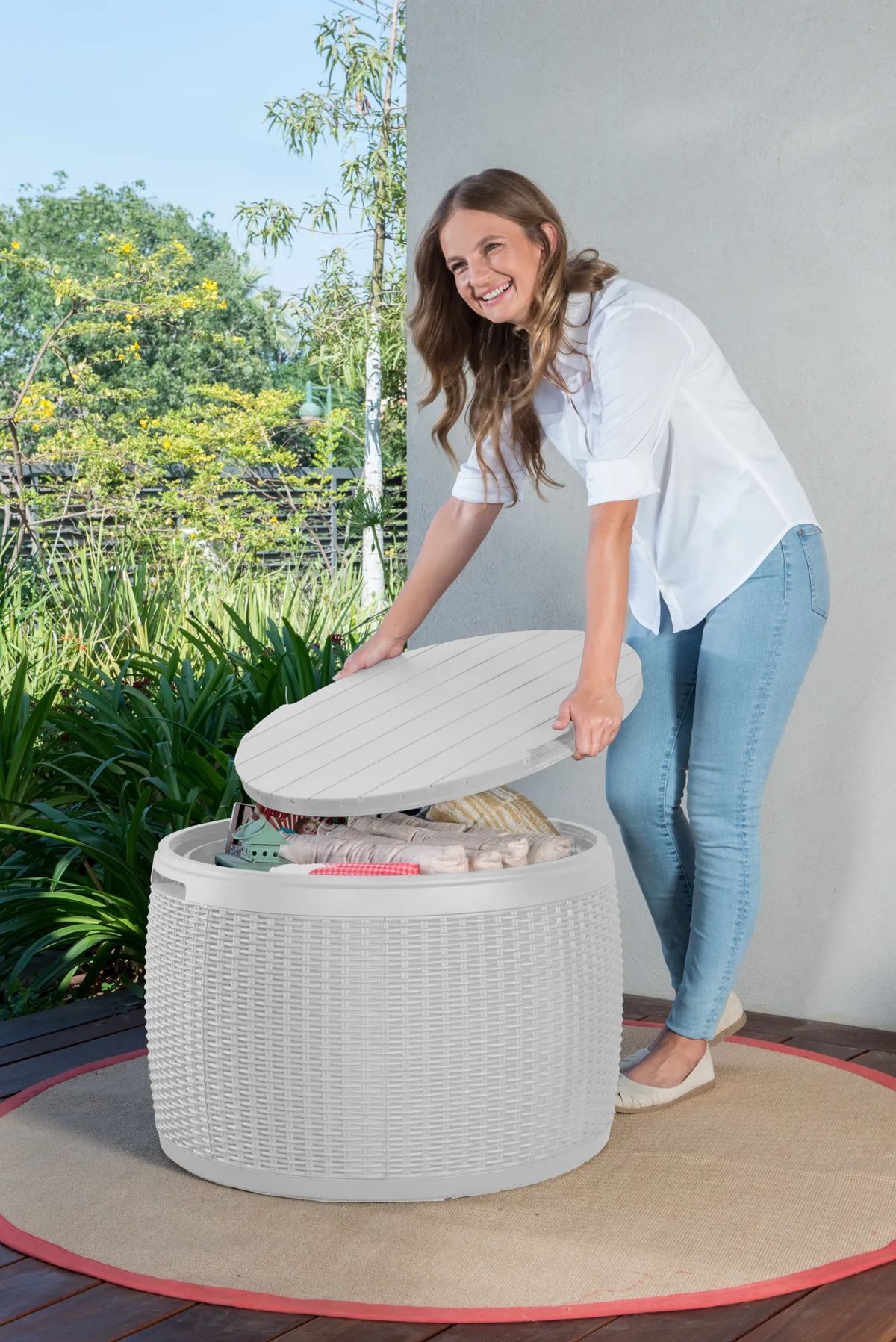 Circa 37 Gallon Storage Deck Box - White - Keter US