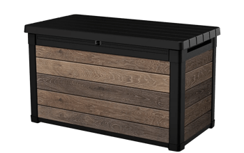 Signature 100 Gallon Deck Box - Walnut Brown - Small Deck Boxes