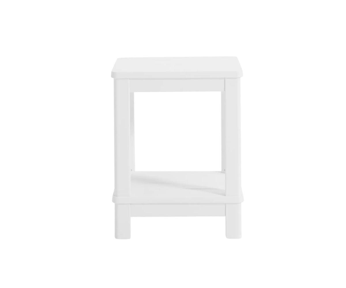 Deluxe Adirondack Two Tier Side Table - White - Keter US