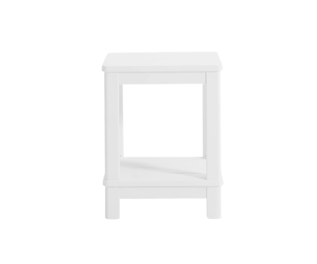 Troy Deluxe Bijzettafel - 40,5x40,5cm - Wit