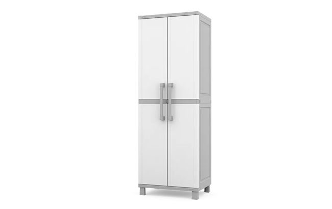 Smoky White Utility Storage Cabinet - Keter US