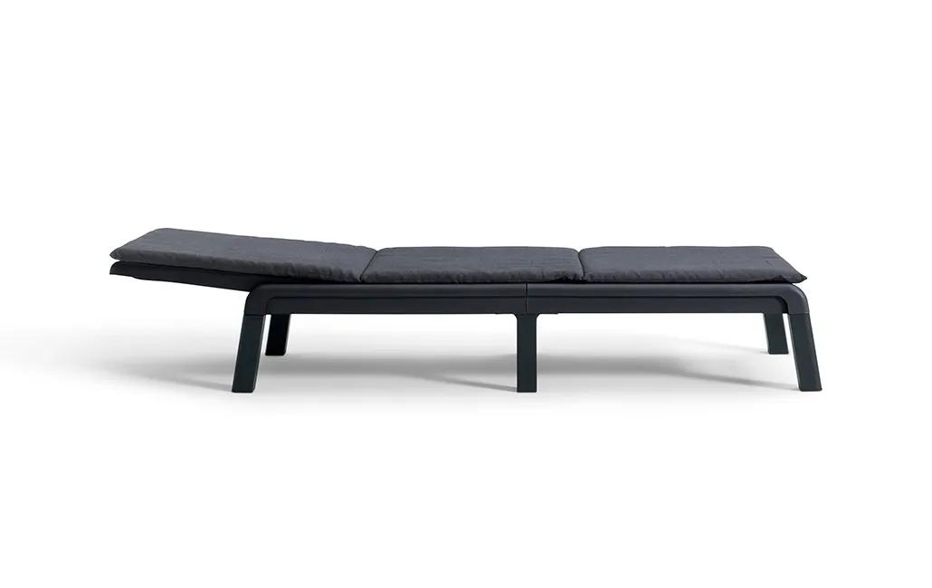 Mallorca Ligbed - 58x187.5x29 - Antraciet