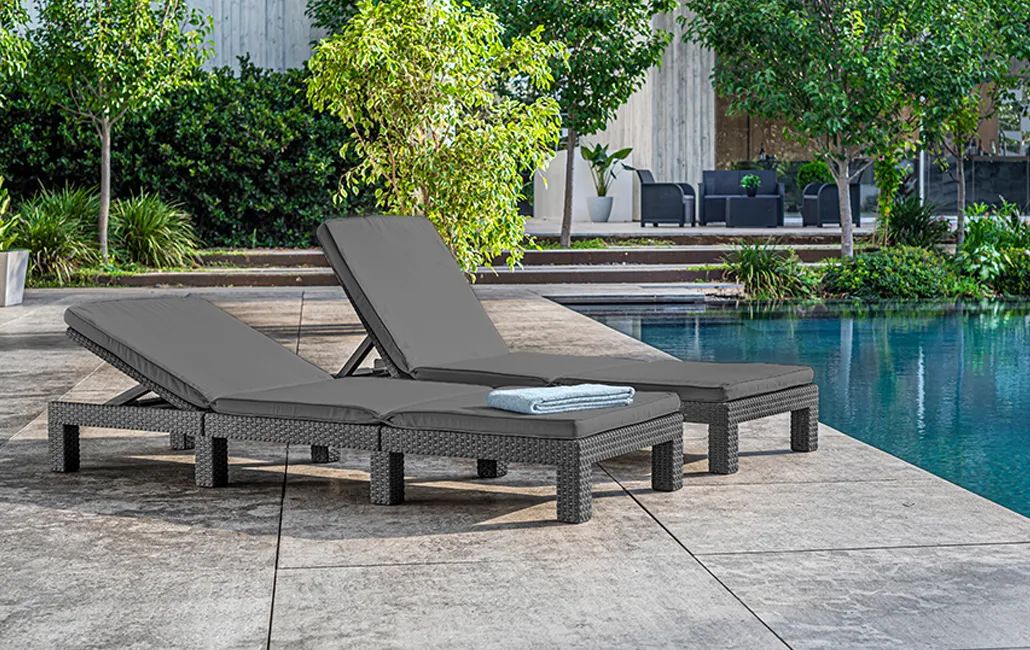 Chaise longue Daytona Deluxe - Graphite