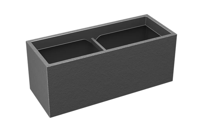 עציץ מלבני כרמל - בזלת thumbnail