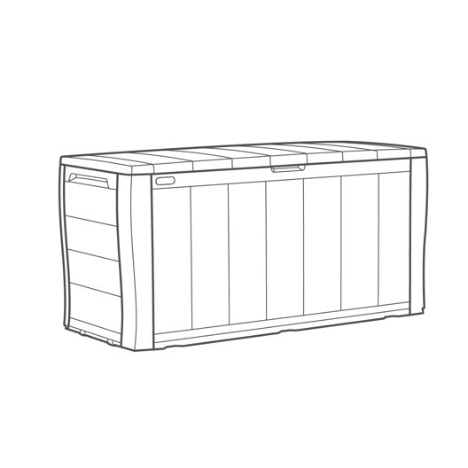 Sherwood Auflagenbox 270L - Grau