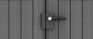 Caseta de exterior Darwin 4x4 125,8x116,7x205 cm y 1,5m2 - Gris