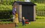 Signature Apex Shed 7x7.5ft - Ashwood Brown - Grey