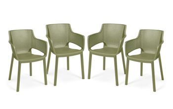 Pack de 4 sillas de exterior Elisa - Muebles de Jardín