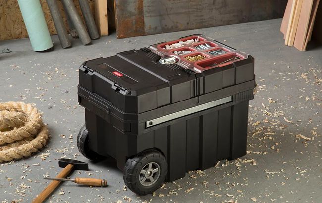 Acheter la boîte à outils roulante Stack & Roll noire – Keter Canada