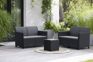 Marie 4 Seater Double Lounge Set  - Grey