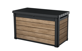 Signature 100 Gallon Deck Box - Ashwood Brown - Small Deck Boxes