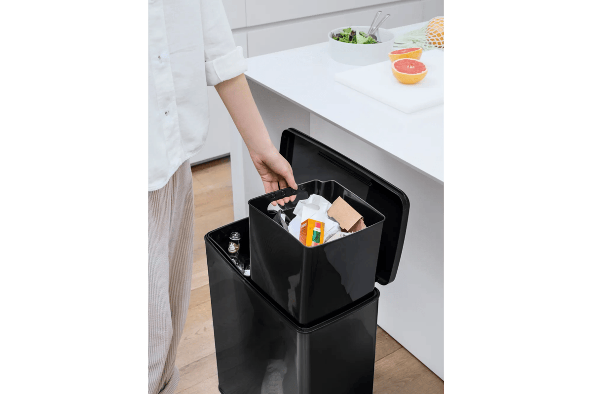 Decobin Duo Prullenbak 26L+26L - Zwart