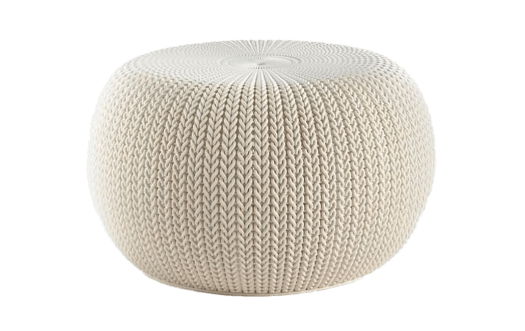 פוף ישיבה סרוג קוזי אורבן - בז'