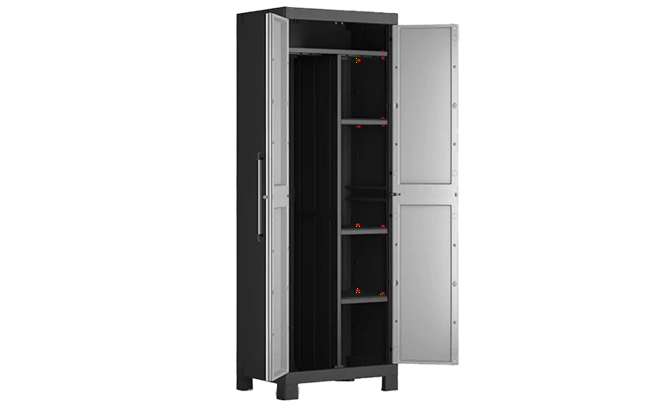 ארון שירות דטרויט מולטיספייס - אפור-שחור thumbnail