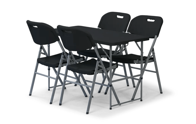 כיסא מתקפל Fold & Go - שחור