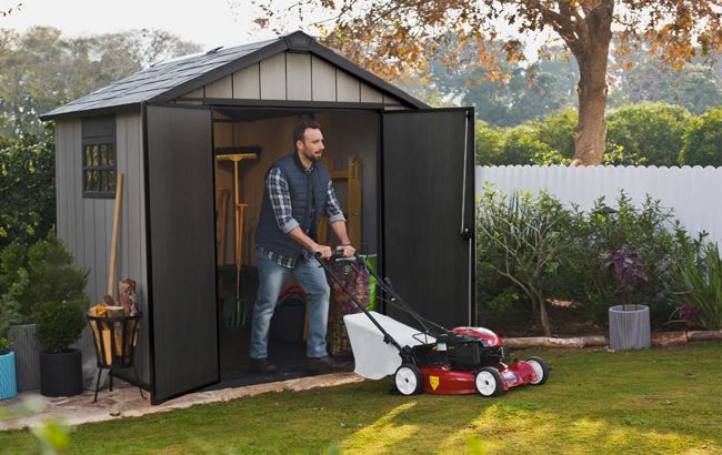 Buy Oakland Grey Large Storage Shed 7.5x7- Keter Canada