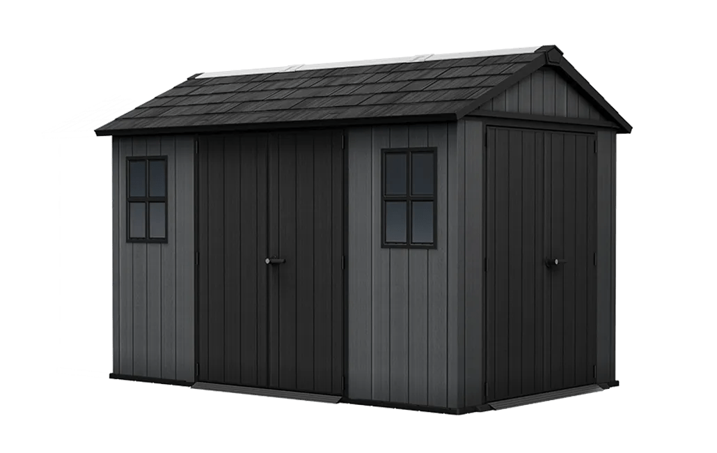 מחסן גינה ניוטון פלוס - 7.5x11 רחב + 2 דלתות