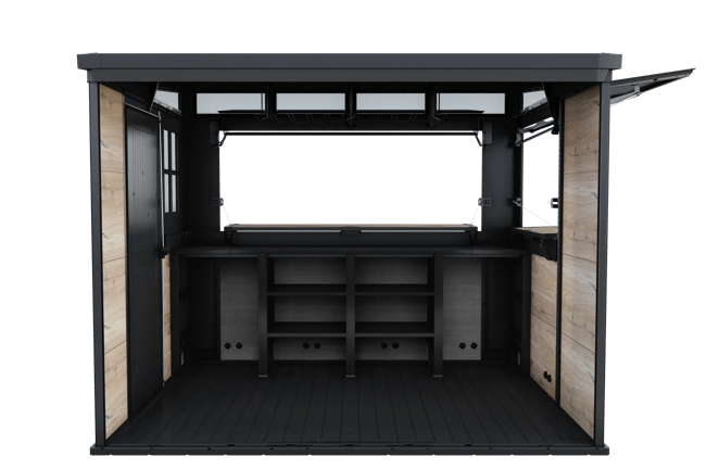 Signature Outdoor Garden Bar - Walnut Brown