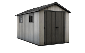 Oakland 7.5x13 Storage Shed - Grey - Large Sheds