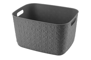 Softex Opbergmand 19L - Antraciet - Opbergen