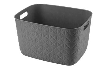 סלסלה סופטקס 19 ליטר - אפור - קולקציית סופטקס | Softex