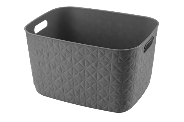 Softex Opbergmand 19L - Antraciet - Opbergen