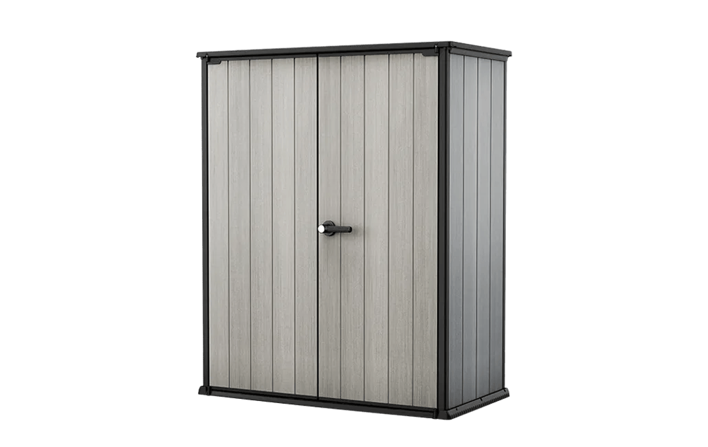 High Store Plus 1400L Gartenschrank - 140x73.6x170.4cm - Graubraun