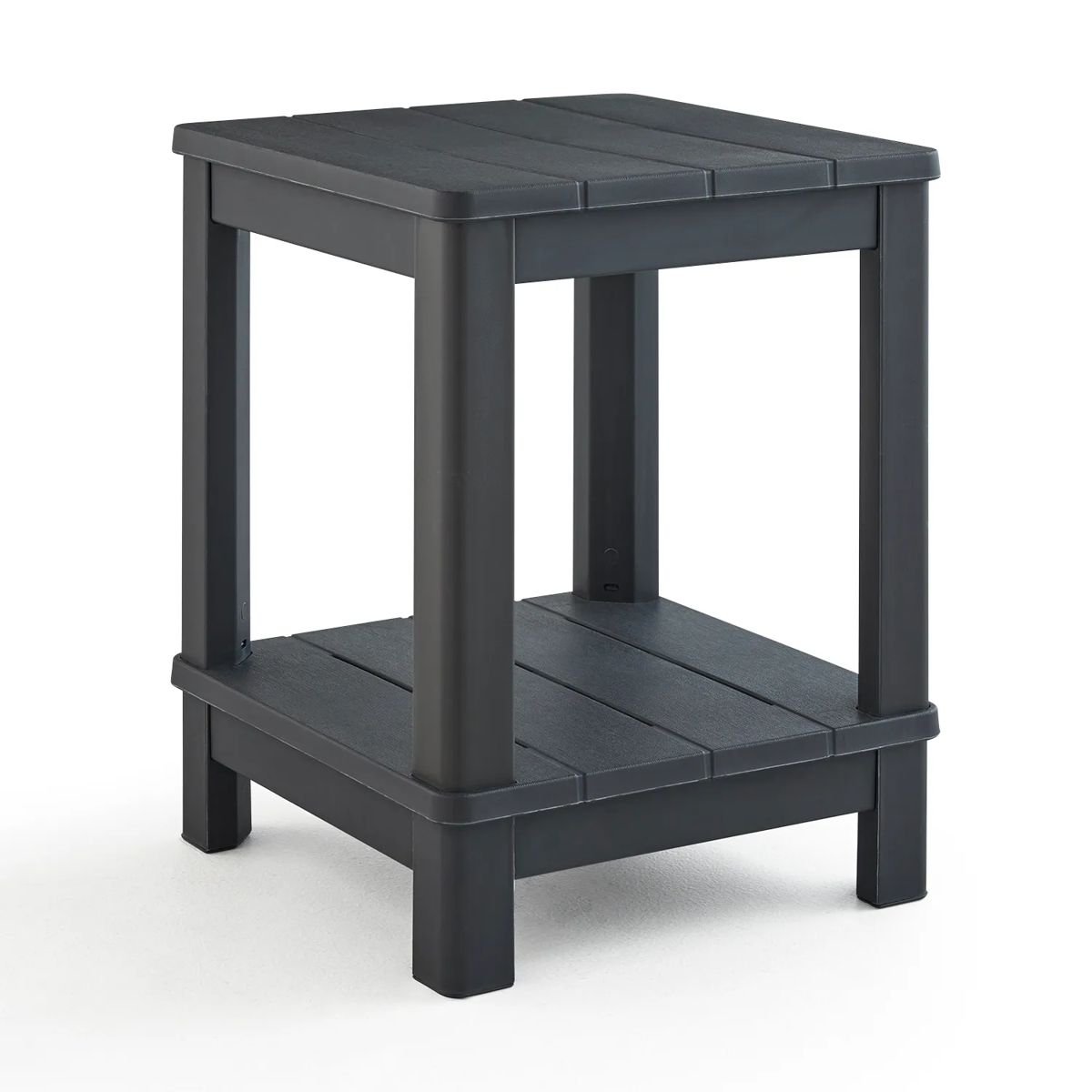 Troy Deluxe Bijzettafel - 40,5x40,5cm - Antraciet