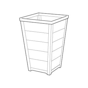 Resin Tapered Planter - Set of 2 - Keter US