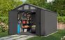 Gray Stronghold 10x15 Extra Large Storage Shed - Keter US