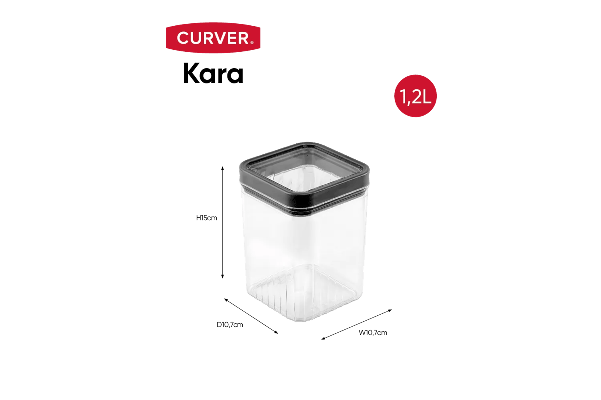 Kara Voorraadbus 1,2L - Antraciet