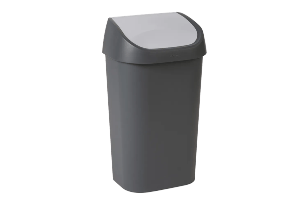 Mistral Swing Afvalbak 50L - Antraciet - Afvalemmers