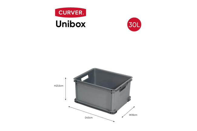 Unibox Classic 30L - Grijs