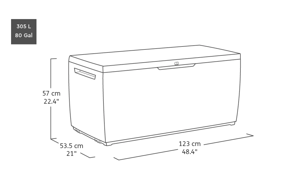 Springwood Aufbewahrungsbox – 305 L - 