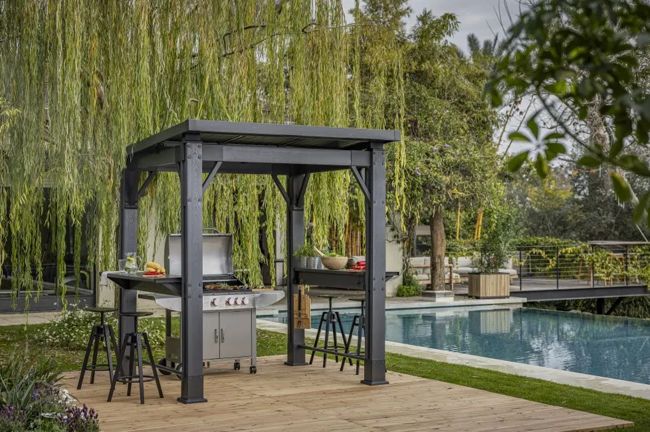 Grill Gazebo 8x6.5 Shade Structure - Keter US