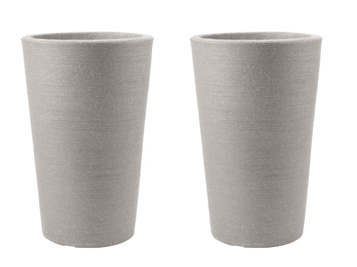 Varese Medium Planter 35cm Set of 2 - Alpine Grey