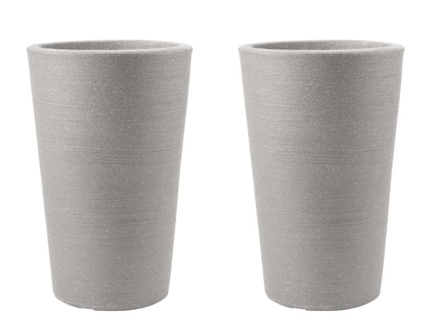 Varese Medium Planter 35cm Set of 2 - Alpine Grey