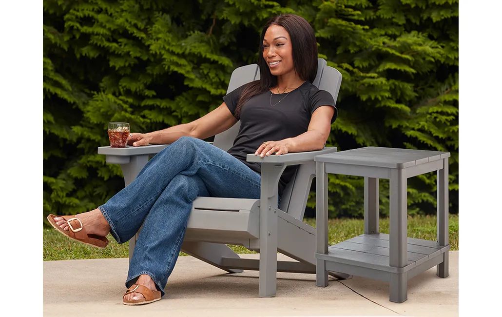 Chaise Adirondack d’extérieur Kiawah Grise – Keter Canada
