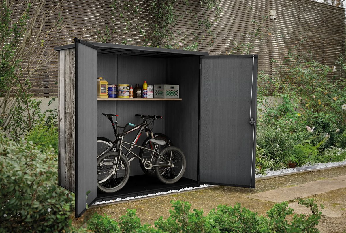 Signature Coastal Grey XL Vertical Storage Shed - Keter US