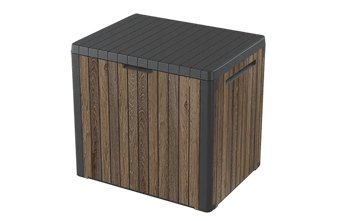 Signature 30 Gallon Deck Box - Walnut Brown - Small Deck Boxes