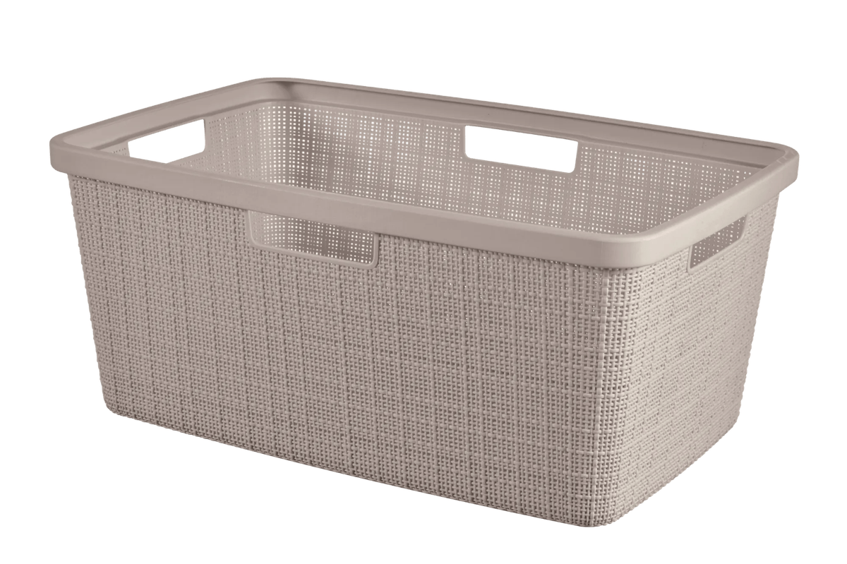 Jute Wasmand 46L - Taupe
