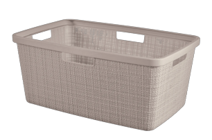 Jute Wasmand 46L - Taupe - Wasmanden