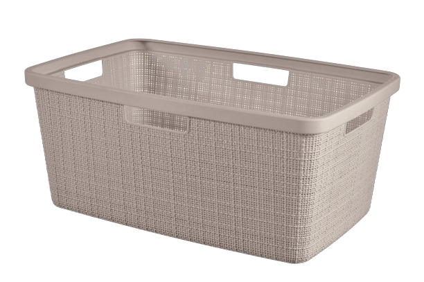 Jute Wasmand 46L - Taupe - Wasmanden